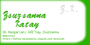 zsuzsanna katay business card